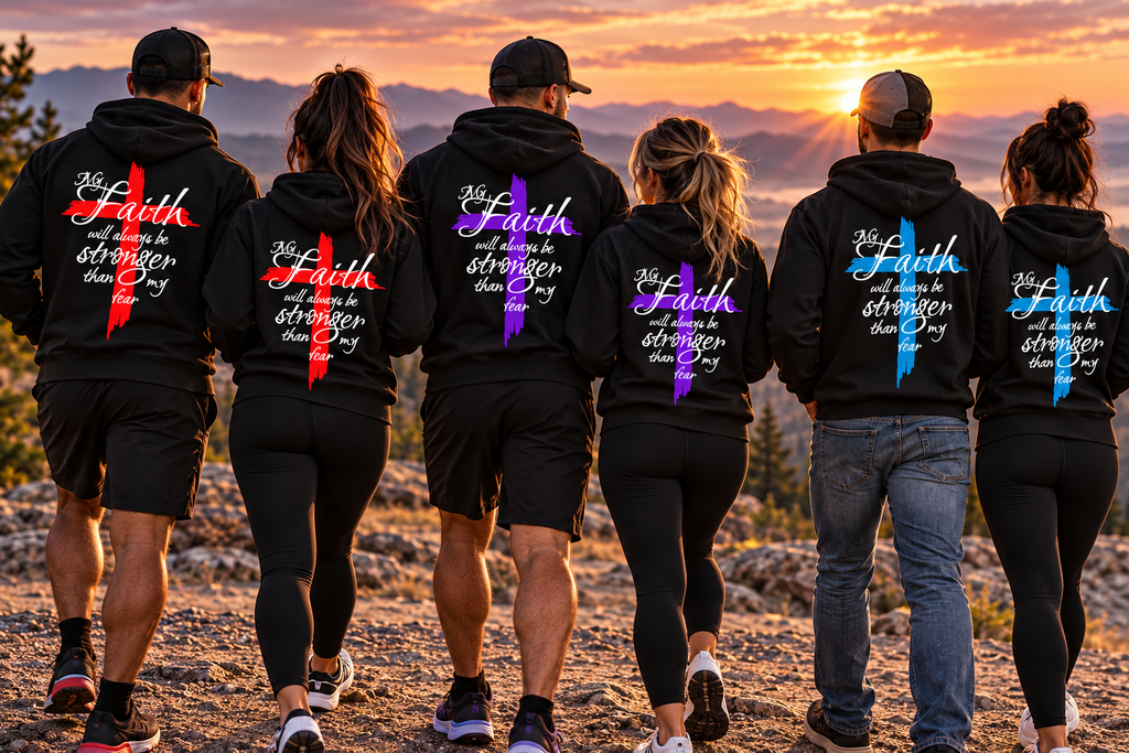 Faith over Fear  Heavyweight Hoodie