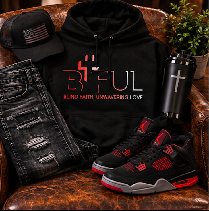 BFUL Signature Hoodie — Blind Faith, Unwavering Love