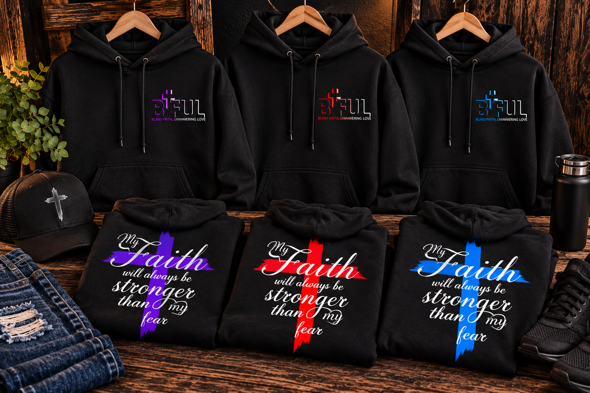 Faith over Fear  Heavyweight Hoodie